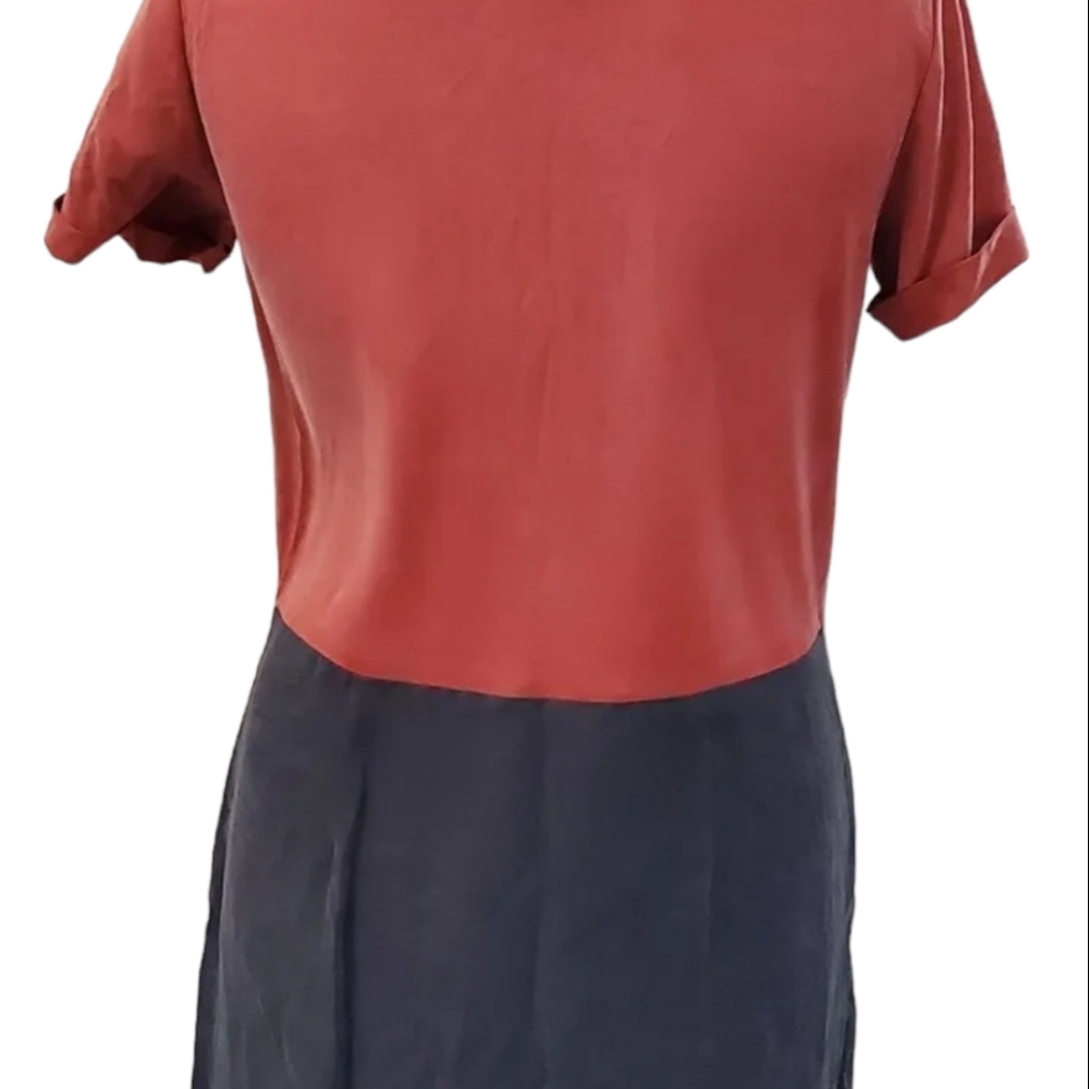 Anthropologie DOLAN Collection Silky Shift V neck CUPRO TENCEL wrap M 12 uk - Picture 4 of 8